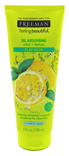 Маска от мента и лимонена глина Фрийман за лице 6 мл (177 мл) (6 опаковки)