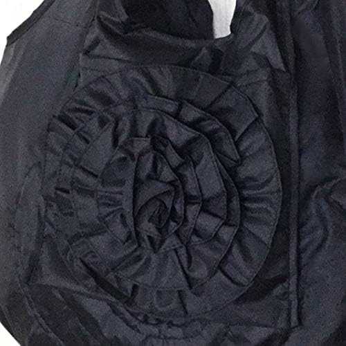 LALUICE(ラルイス) Еко чанта, サイズ:本体/約H35×В51×D8cm、持ち手高さ/約30cm, черен (Black 19-3911tcx)