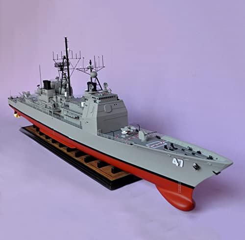Комплекти пластмасови модели Самолетоносач FMOCHANGMDP 3D Пъзели, Модел крайцер USS Ticonderoga в мащаб 1/700, Играчки за възрастни и подарък 20 инча