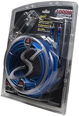 Комплект кабели STINGER SSK4ANL 4Ga 1000W, синьо, 10,25 x 7 x 4