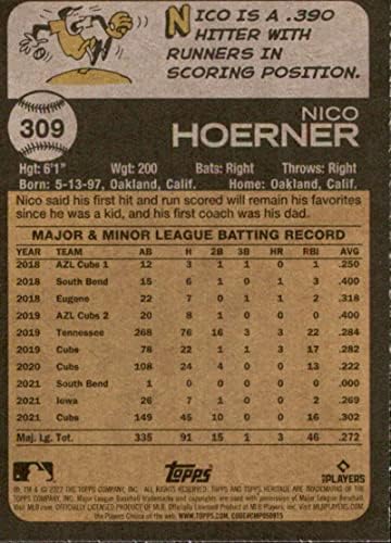Наследство Топпса 2022 309 Нико Хорнър, Северна Каролина-MT Cubs