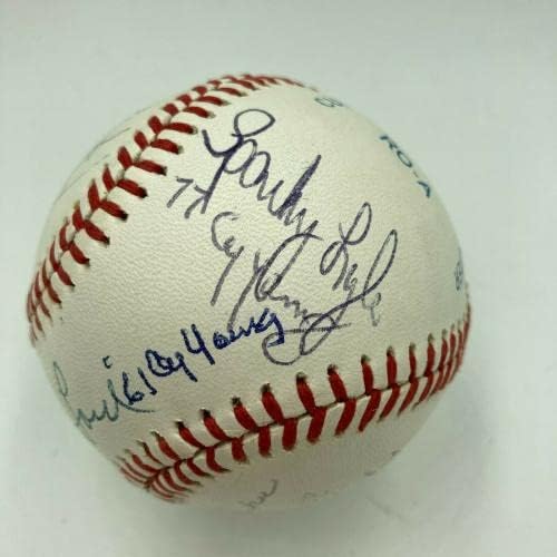 Whitey Ford Рон Гидри Янкис Сай Йънг Победителите Бейзбол с няколко Подписите на JSA COA - Бейзболни топки с автографи