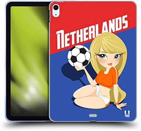 Дизайн на своята практика за главата Netherlands Football Pin-Ups Мек Гелевый калъф е Съвместим с Apple iPad Air 2020/2022