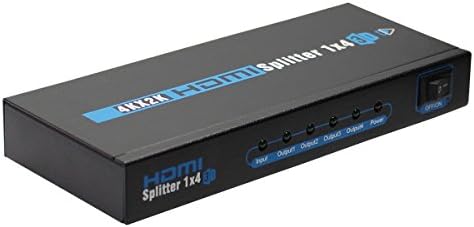 Сигурност-01 Сплитер HDMI с 1-4 пристанища, усилвател с поддръжка на 4K x 2K/1080P/ 3D версия 1.4 (един на четири изход)