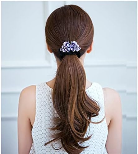 Аксесоари за коса KDBYT Пръстен за коса в корейски стил, завязанная въже, глава, опашка, цветя, лепило, въже