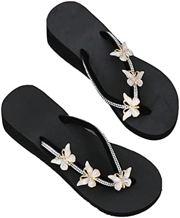 RbCulf/ Дамски обувки-чехли; Модни Джапанки С кристали и носа На наклонени ток; Чехли с отворени пръсти; Удобни Джапанки