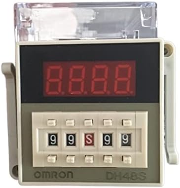 Цифрово реле време ILAME DH48S-2Z с таймер с 0,01-99h99 м Реле забавяне на времето с цокъл в пакет (Размер: моля,