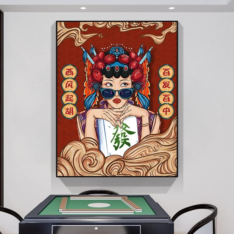 Стенни рисувани в стаята YChess, на фона на китайски ресторант, стенни боядисване, декоративна живопис Китайски прилив, клубове за отдих и развлечения, стенни рисуван?