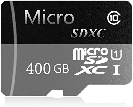 Карта Micro SD SDXC с капацитет 400 GB Високоскоростна карта с флаш памет SDXC клас 10 с Безплатен адаптер (400 GB-A)