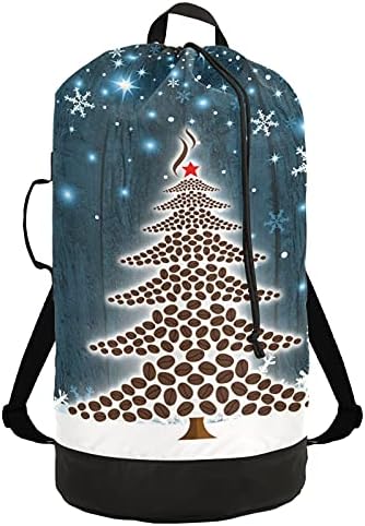 Чанта за дрехи с Снежинками под формата на елхи, Тежка Раница за дрехи с плечевыми ремъци и дръжки, Пътна чанта