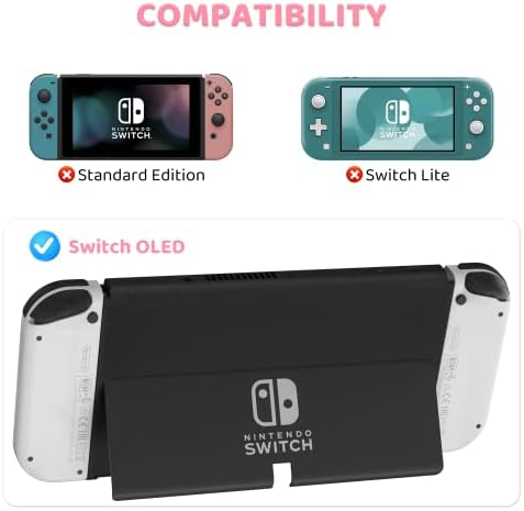 Комплект калъфи FANPL за аксесоари за Nintendo Switch OLED, Калъф за носене на контролера Switch OLED и Joy Против с твърд,