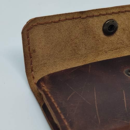 Чанта-кобур от естествена кожа за Честта 20 lite, Калъф за вашия телефон ръчна изработка от естествена кожа, Изработен по